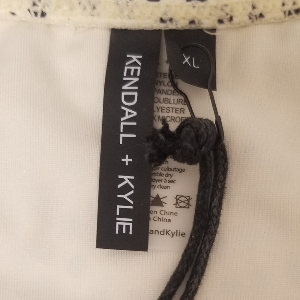 Kendal + Kylie Animal Dot Knotted Bikini Bottom Sz XL NWT - Picture 8 of 11
